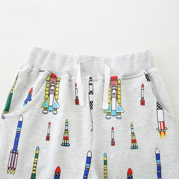 Toddler/Kid Boy Various Rocket Print Design Pants