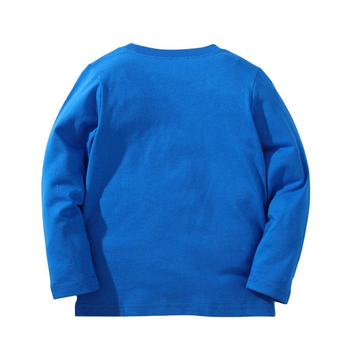 Toddler/Kid Boy Vehicle Print Long Sleeve Shirt