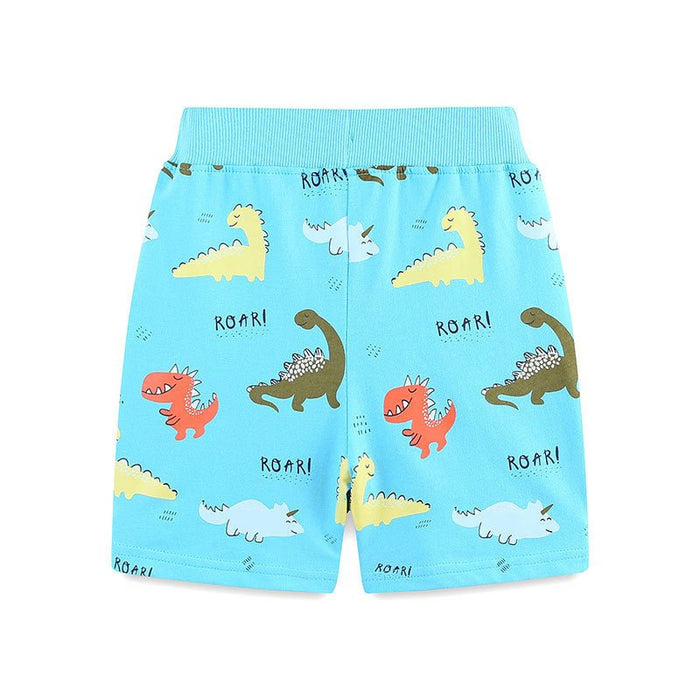 Toddler/Kid Boy's Cartoon Dinosaur Roar Print Design Shorts