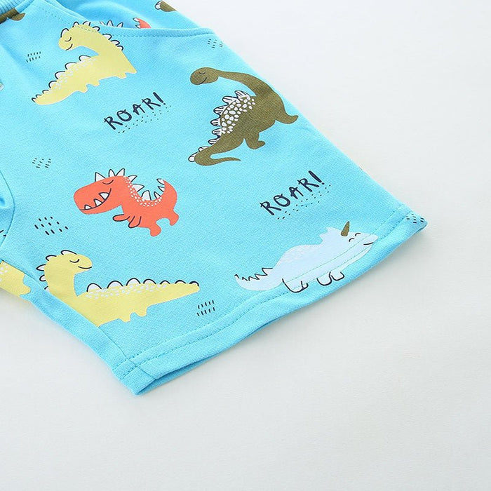 Toddler/Kid Boy's Cartoon Dinosaur Roar Print Design Shorts