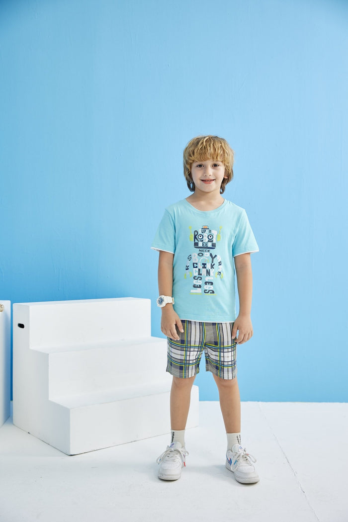 Toddler/Kid Boy's Casual 2-Piece Set with Robot Print