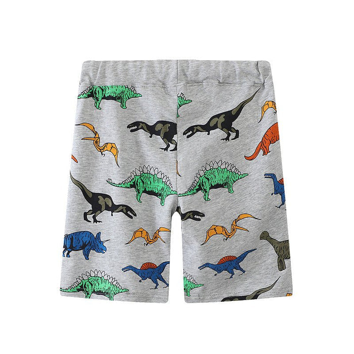 Toddler/Kid Boy's Colorful Dinosaur Print Design Shorts