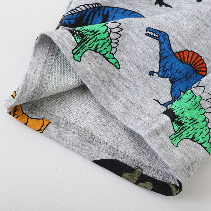 Toddler/Kid Boy's Colorful Dinosaur Print Design Shorts