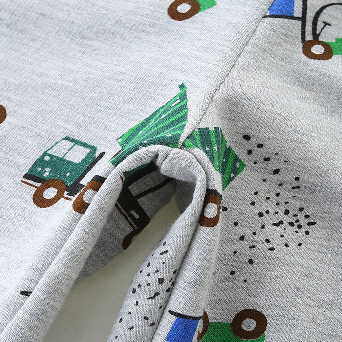 Toddler/Kid Boys Construction Truck Print Shorts