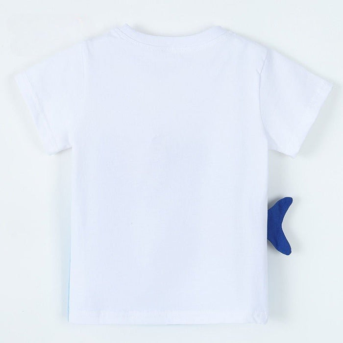 Toddler/Kid Boys Cool Shark with Sunglasses Design Top