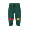 Toddler/Kid Boy's Dinosaur Design Green Casual Pants