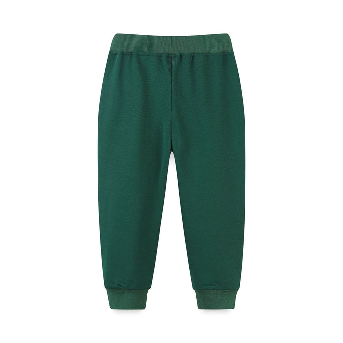 Toddler/Kid Boy's Dinosaur Design Green Casual Pants