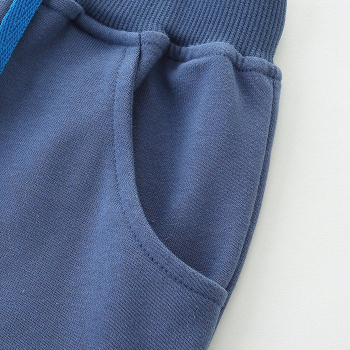 Toddler/Kid Boys Drawstring Shark Blue Shorts