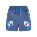 Toddler/Kid Boys Drawstring Shark Blue Shorts