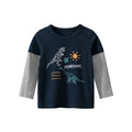 Toddler/Kid Boy's "Roarsome" Dinosaur Long Sleeve Shirt (3 designs)