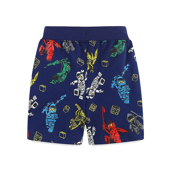 Toddler/Kid Boy's Robots Print Design Shorts