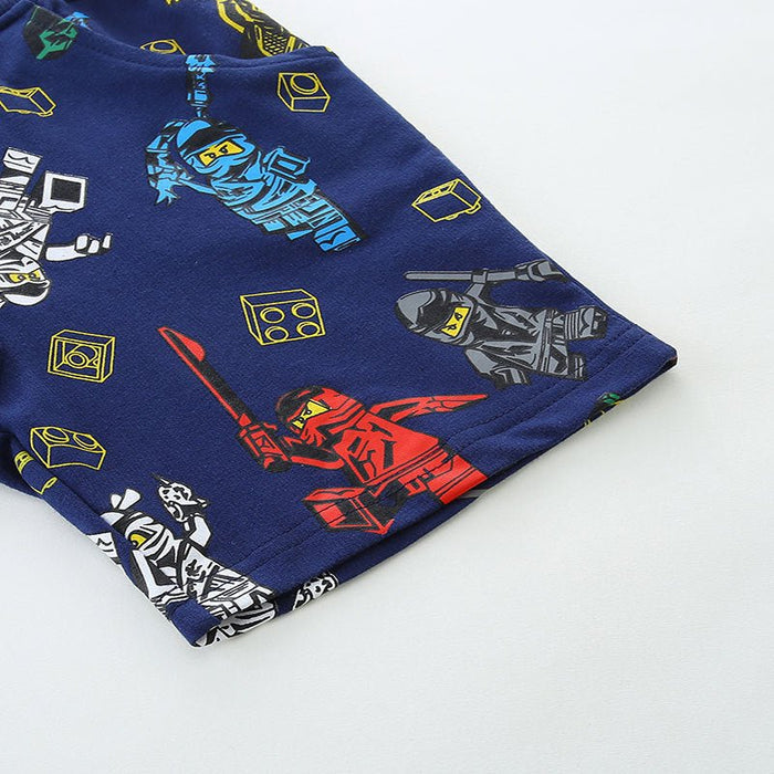 Toddler/Kid Boy's Robots Print Design Shorts