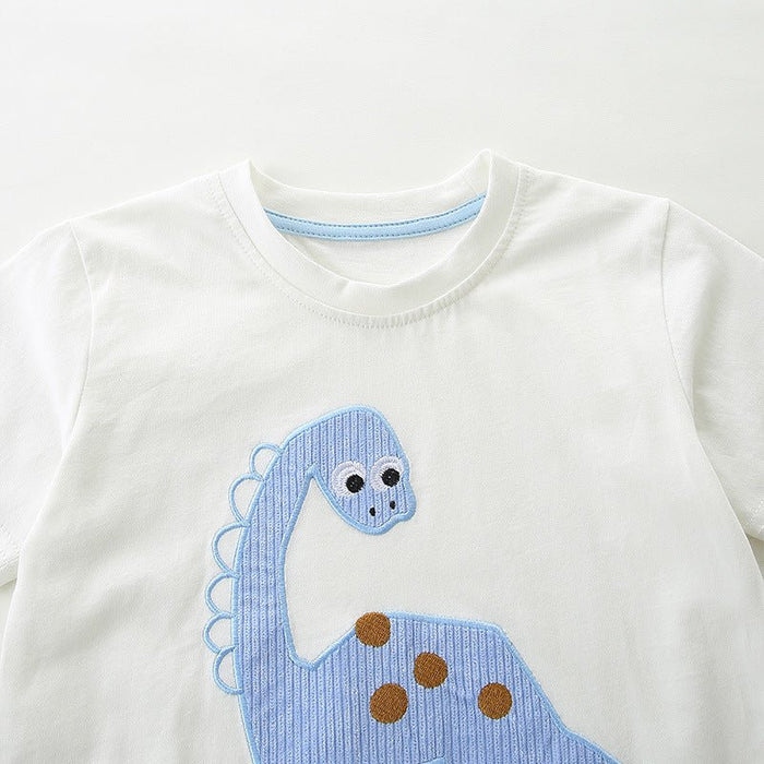 Toddler/Kid Boy's Soft Cotton Dinosaur Top with Shorts Set