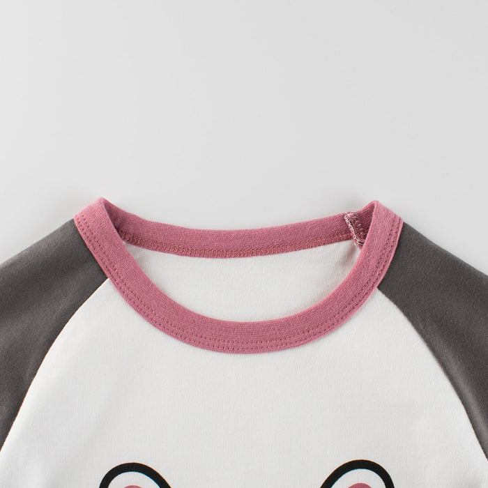 Toddler/Kid Bunny Print Casual Long Sleeve Shirt