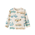 Toddler/Kid Car Plane Print Long Sleeve Tee