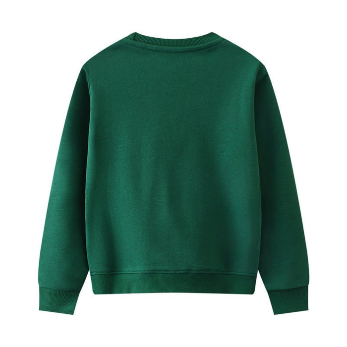Toddler/Kid Cartoon Zebra Design Green Sweatshirt