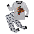 Toddler/Kid Colorful Motorcycle Pajama Set