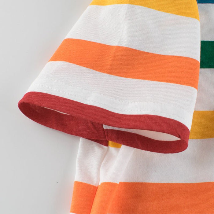 Toddler/Kid Colorful Stripes T-shirt