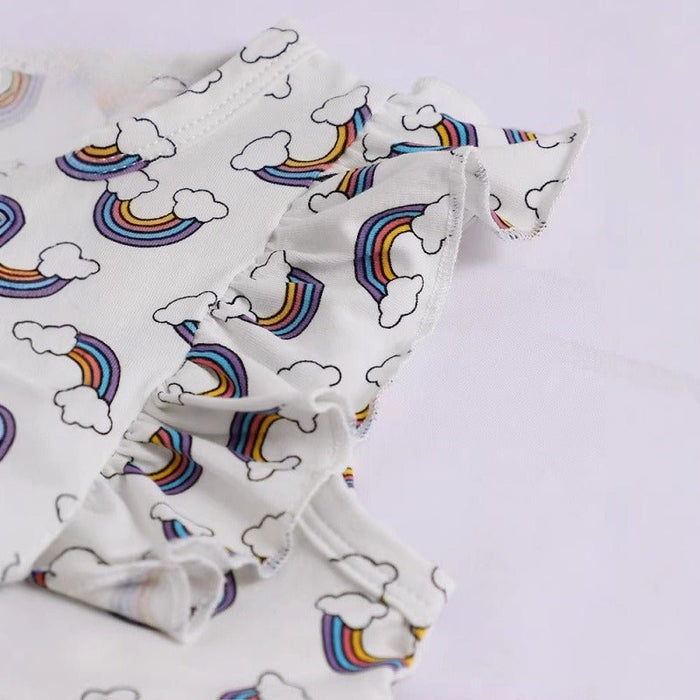 Toddler/Kid Cute Rainbow Sleeveless Casual Dress
