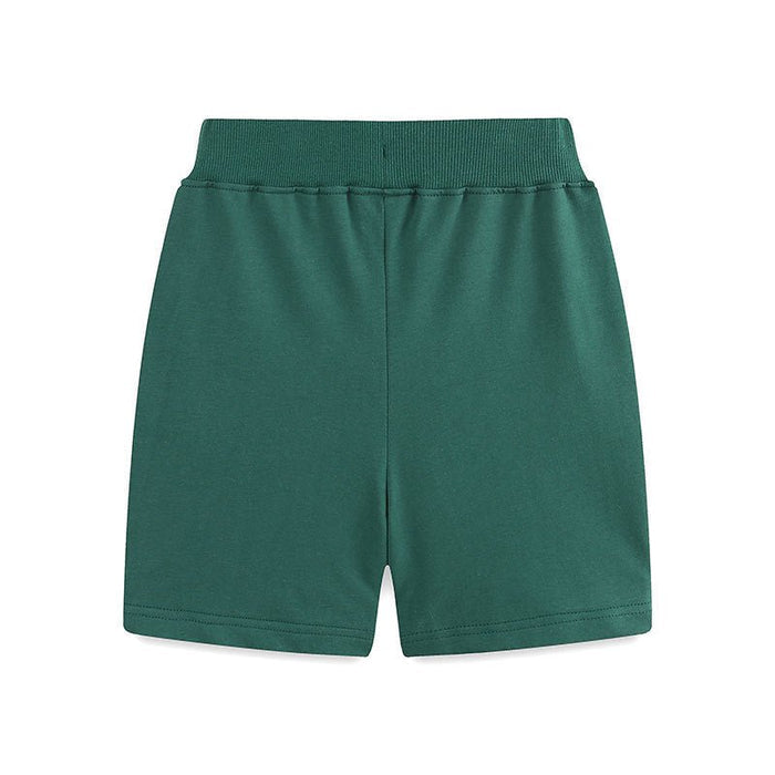Toddler/Kid Excavator Print Drawstring Casual Shorts