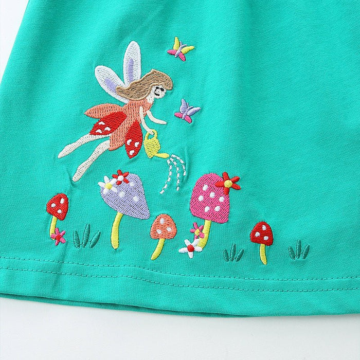 Toddler/Kid Fairy Embroidered Sleeveless Casual Dress
