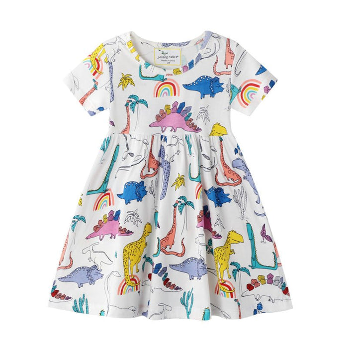 Toddler/Kid Girl Allover Dinosaur Print Dress