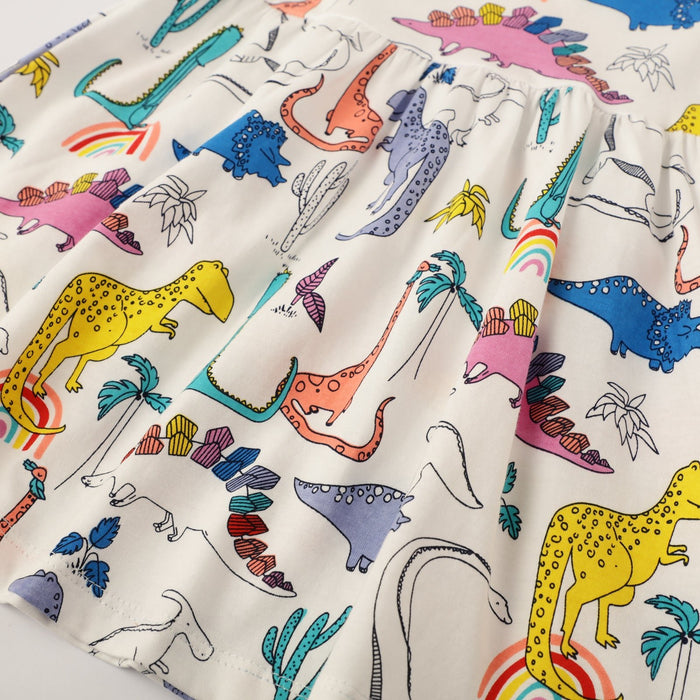 Toddler/Kid Girl Allover Dinosaur Print Dress