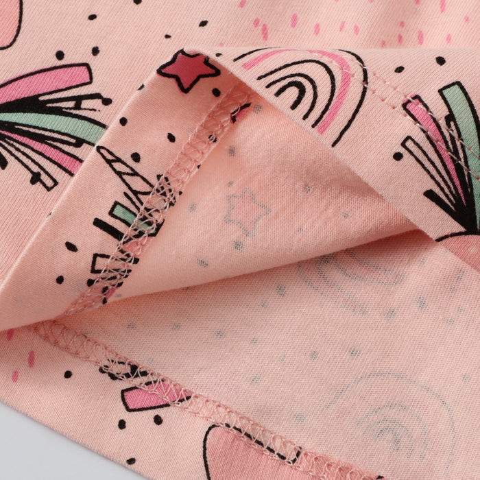 Toddler/Kid Girl Allover Unicorn Print Pink Dress