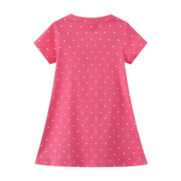Toddler/Kid Girl Animals Print Polka Dot Dress
