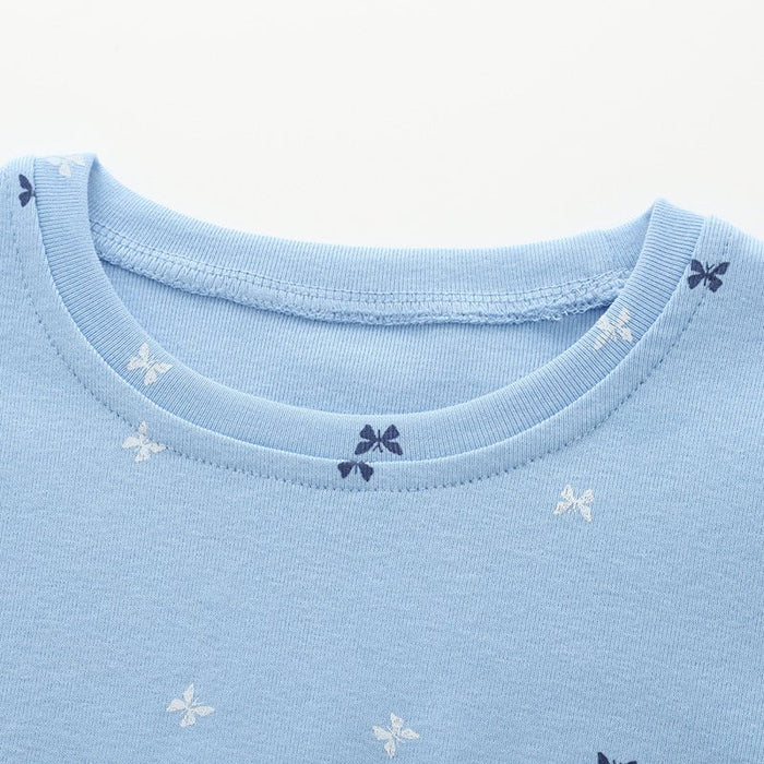 Toddler/Kid Girl Blue Tulle Dress with Butterfly Print Design