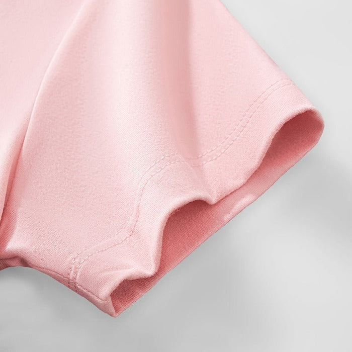 Toddler/Kid Girl Bunny Design Pink Summer Top