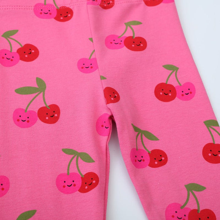 Toddler/Kid Girl Cartoon Cherries Design Leggings
