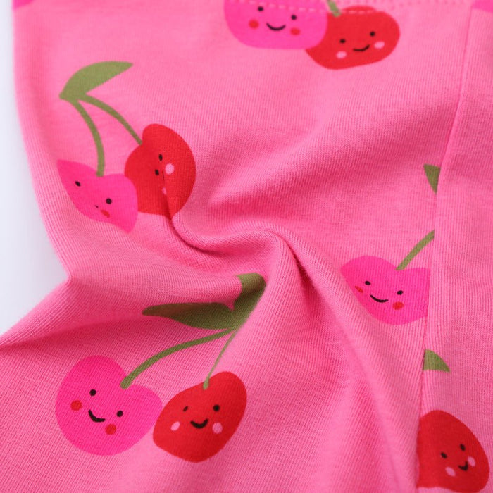 Toddler/Kid Girl Cartoon Cherries Design Leggings