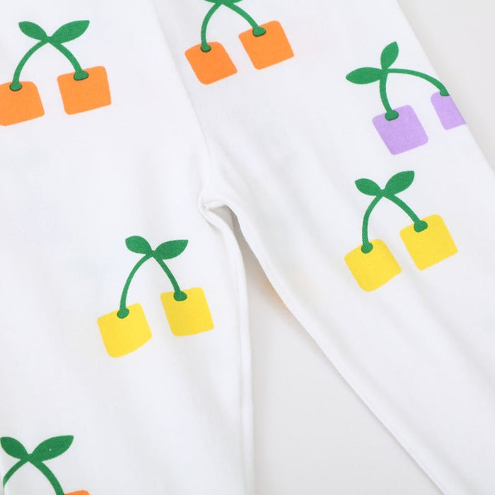 Toddler/Kid Girl Cartoon Cherry Print Design Leggings