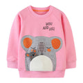 Toddler/Kid Girl Cartoon Mouse Pink Sweatshirt