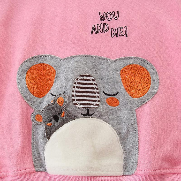 Toddler/Kid Girl Cartoon Mouse Pink Sweatshirt