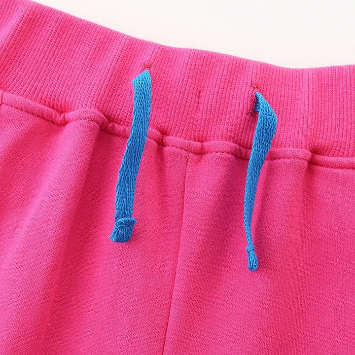 Toddler/Kid Girl Colorful Seashell Embroidery Pink Pants