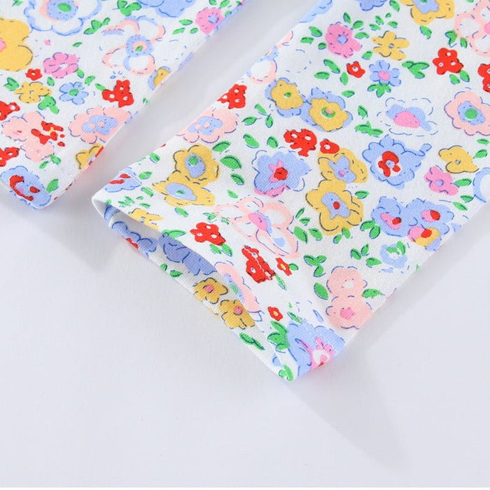 Toddler/Kid Girl Colourful Little Flowers Print Design Leggings