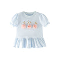 Toddler/Kid Girl Cotton Short Sleeve 3D Floral T-Shirt