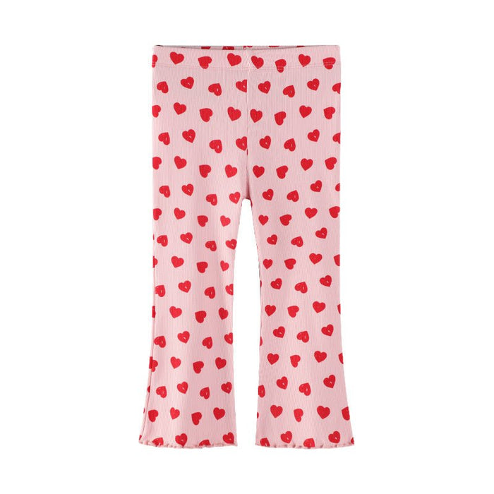 Toddler/Kid Girl Cute Hearts Print Pink Leggings