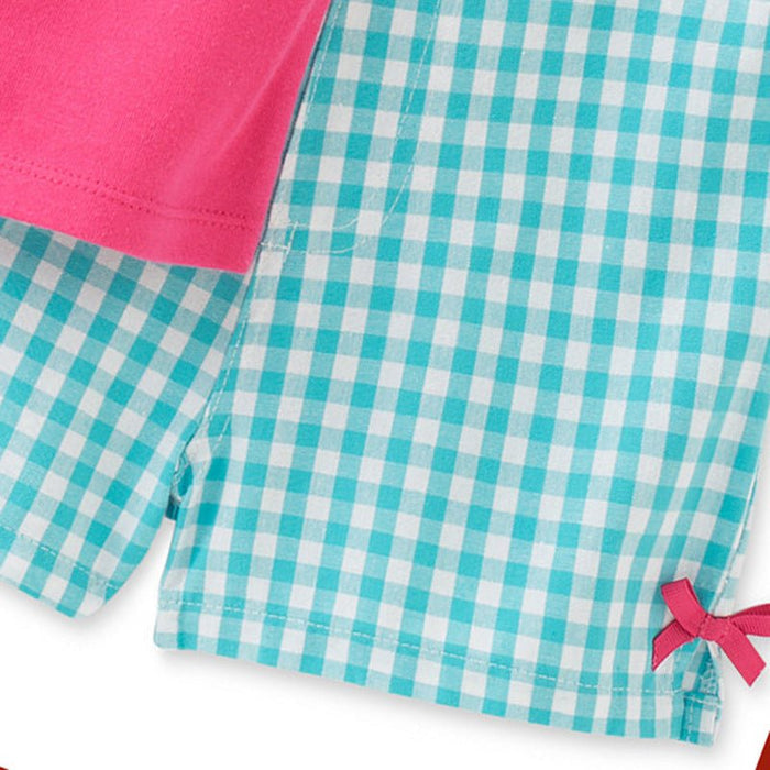 Toddler/Kid Girl Dolphin Print Ruffled Sleeves Top and Shorts Set