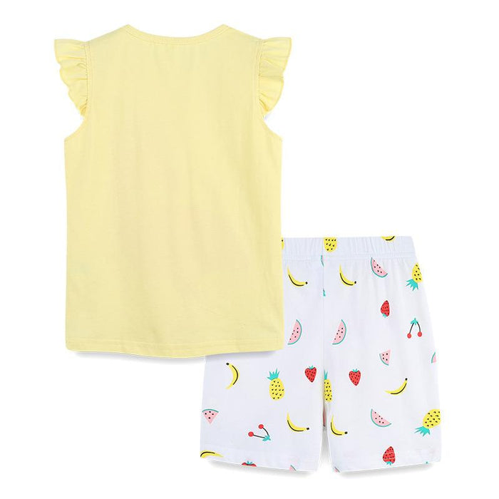 Toddler/Kid Girl Flamingo Print Top and Shorts Set