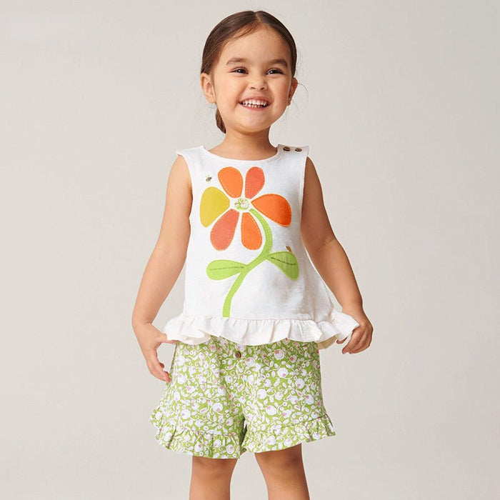 Toddler/Kid Girl Floral Top and Shorts Set