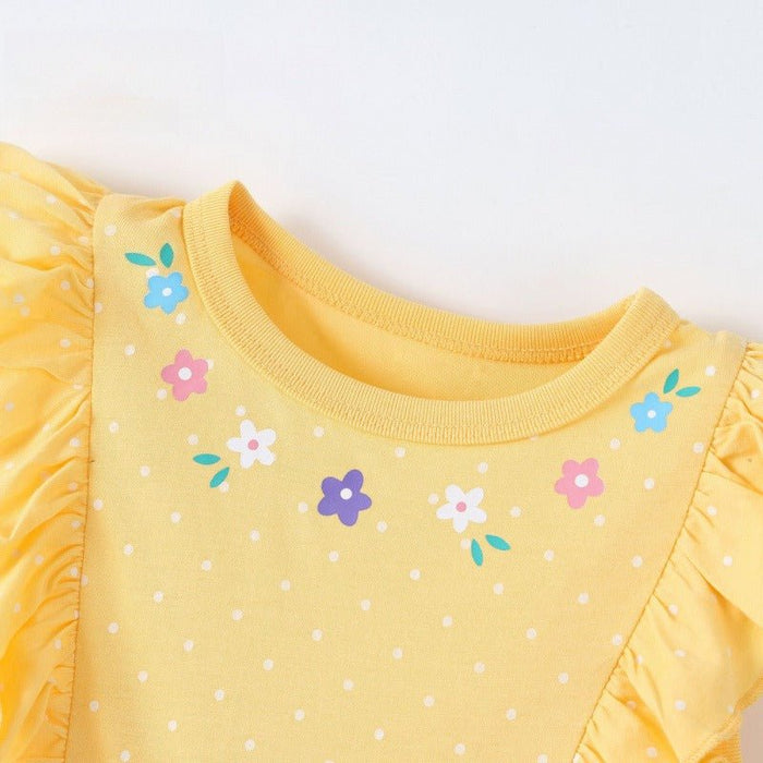 Toddler/Kid Girl Flutter Sleeve Rabbit Kids Dress