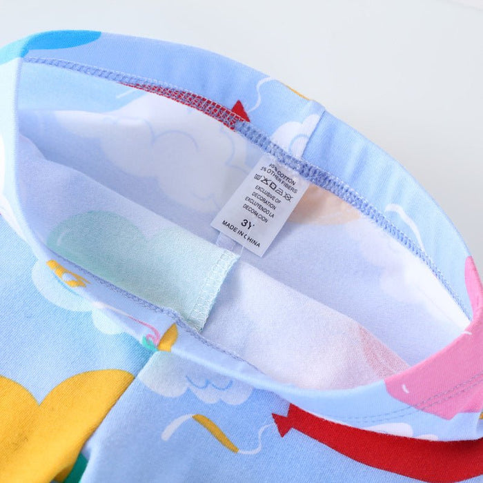 Toddler/Kid Girl Heart Balloons and Clouds Design Leggings