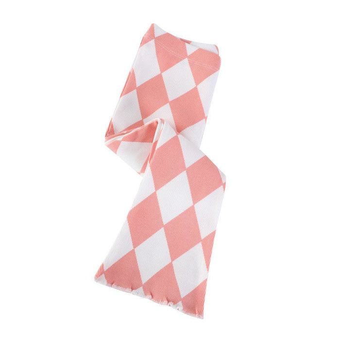 Toddler/Kid Girl Pink Argyle Design Leggings