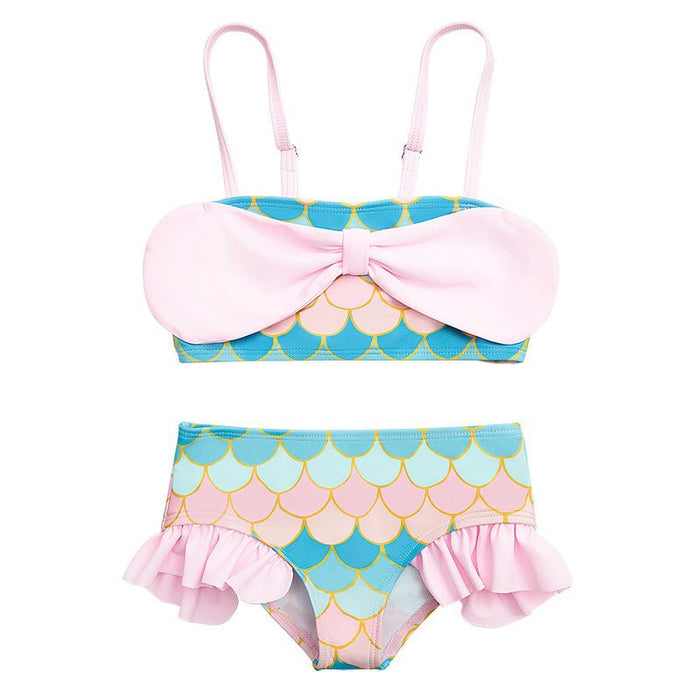 Toddler/Kid Girl Pink Mermaid 2-Piece Swimsuit