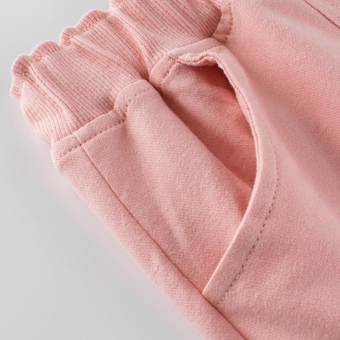 Toddler/Kid Girl Premium Cotton Solid Color Shorts (3 Colors)