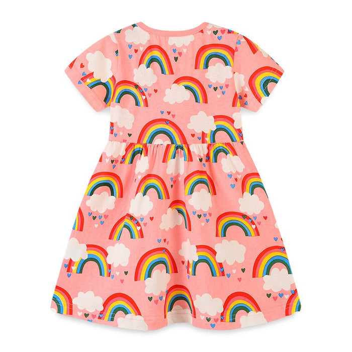 Toddler/Kid Girl Rainbow Design Dress
