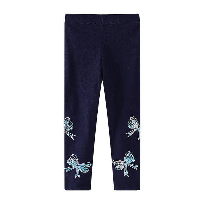 Toddler/Kid Girl Shiny Bows Design Leggings